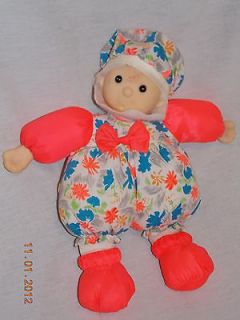 CUTE Poofy Body Bright Colored Poly Fabric Clown Doll Cloth over 