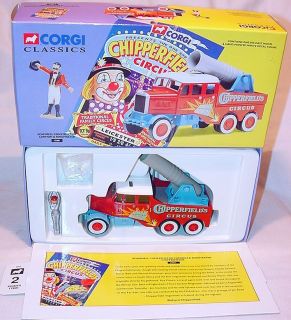 Corgi Toys 150 SCAMMELL CONSTRUCTOR CHIPPERFIELD CIRCUS HUMAN CANNON 