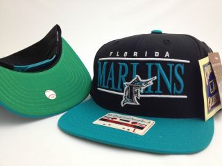 Florida Marlins AMERICAN NEEDLE BAR STYLE Snapback Hat Cap FAST 