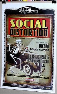SOCIAL DISTORTION in Concert Denver Co FILLMORE Show Poster COOL