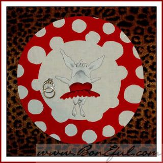 BOOAK Fabric Olivia the Pig Does Everything Well Applique 4 Ballet 