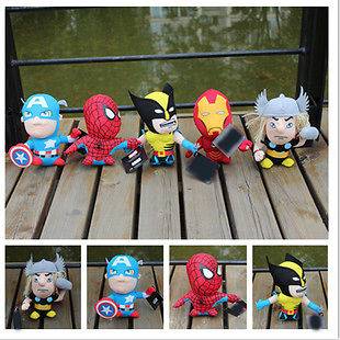 New Cute Avengers Alliance Hero Thor 18cm Suction Plush Doll Toy
