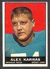 1961 61 Topps Football 35 Alex Karras NrMt Nice Card Lions