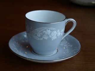 Royal Doulton Bone China Valleyfield Pattern Demitasse Cup and Saucer 