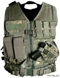 NcStar Tactical Vest Digital Camo Military Special Forces Swat Police 
