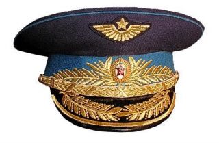 Russian Soviet Army Uniform Air Force Marshall Forage Visor Hat Cap 