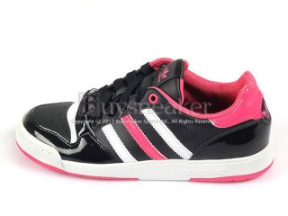 Adidas Midiru Court W Black/White/Pi​nk Trefoil Skate Sneakers Low 