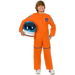 Orange Astronaut Suit Child NASA Spaceman Jumpsuit Halloween Costume