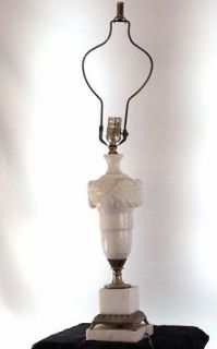 Alabaster table lamps in Collectibles