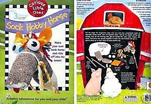   KITS Curious Little Ones SOCK HOBBY HORSE with activities for tots