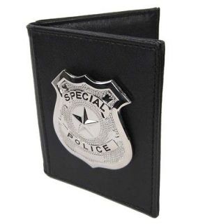 POLICE Cop Metal BADGE Wallet HOLDER CSI FBI Costume