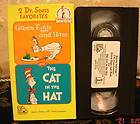 Dr. Seuss Favorites   Green Eggs and Ham/The Cat in the Hat (VHS, 1994 
