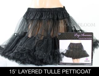   Tulle Crinoline Petticoat Leg Avenue Slip Skirt 7 COLORS 2 SIZES