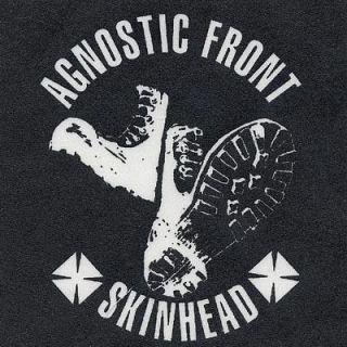 AGNOSTIC FRONT skinhead CLOTH PATCH  sew on punk