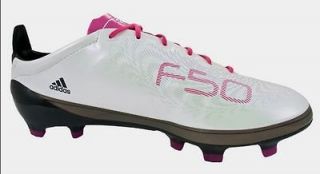 NEW Mens 13.5 ADIDAS F50 AdiZero TRX FG White Pink Soccer Cleats 