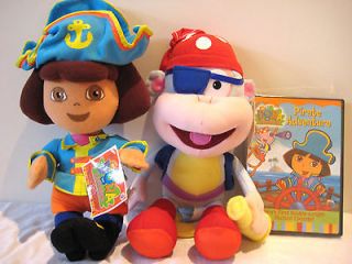 Dora the Explorer Pirate Adventure Dora Boots Plush DVD