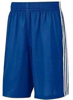 Adidas Reversible Basketball practice shorts Sz S to 3XL Blue / White 