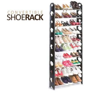   SHOE RACK WITH ZIPPERED COVER   30 PAIR SHOES ORGANIZER/DISP​LAY