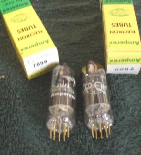   Gold Pin 7699 Wideband Amplifier Tubes Holland 6 watt, 6.3v