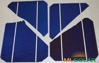 500g 5x5 Mono Solar Cells 1/2 Original Cell Size (160+ total watts 