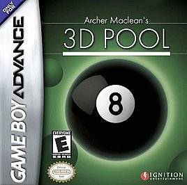 Archer Macleans 3D Pool NINTENDO Game Boy Advance GBA DS LITE 