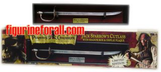   of Caribbean Jack Sparrow CUTLASS Sword 1/1 Scale Replica Disney