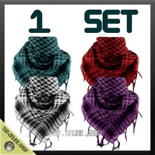   HOLLYWOOD SET Houndstooth Arab Checkered SHORT Winter Scarf Scarves