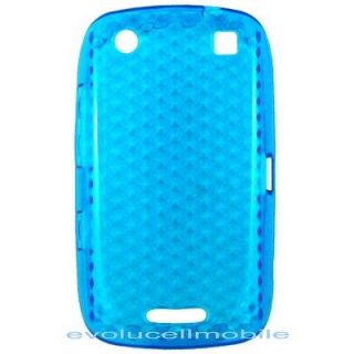   Blackberry Curve Touch 9380 phone Aqua Blue Gel cover case protector