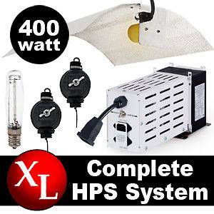 400 Watt HPS Grow Light Kit Hydroponics Lamp Set 400w W Indoor Growing 