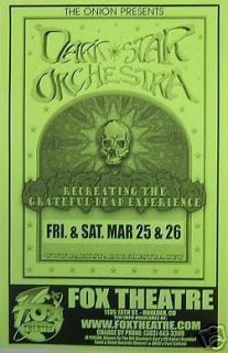 Dark Star Orchestra Grateful Dead Fox Concert Poster