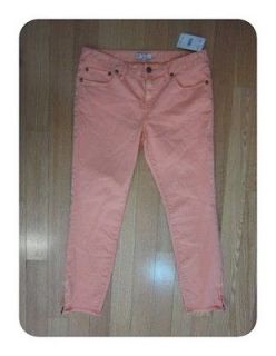 New Free People Apricot Blue Skinny Zip Ankle Jeans 29/ 8 $88