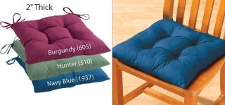 Tufted Chair Pad with Ties, Adds Comfort To Chairs, Pad Are Beautiful 