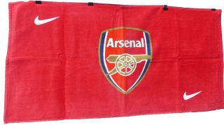 Nike Arsenal football club cotton hand travel towel NWT