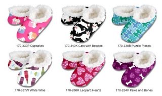 Snoozies Womens Cozy Slippers Novelty Collection