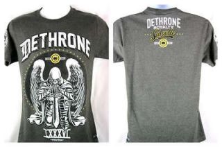   Henderson UFC Dethrone Royalty Smooth Angel Charcoal Gray T shirt New