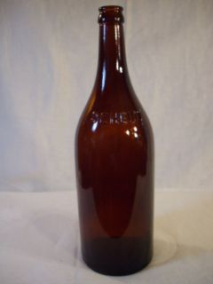 Vintage Amber Scheidt Full Quart Beer Bottle # 2 on Bottom