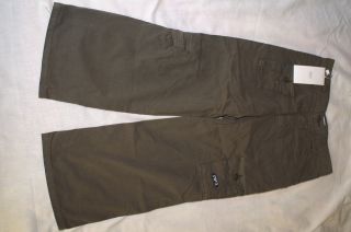 ARMANI JUNIOR NEW ARMY CARGO PANTS TROUSER OLIVE GREEN SIZE 5