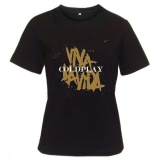 New COLDPLAY Viva La Vida design Black T shirt Man and Women