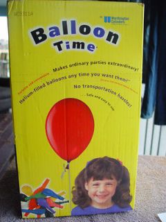   TIME KIT HELIUM TANK 30 BALLOONS & RIBBON PARTYS BIRTHDAYS CYLINDER