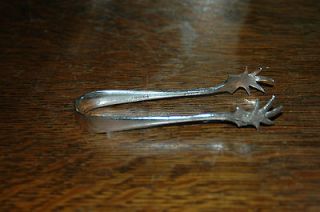 Vintage EPNS Made in England Silver Plate Claw Tongs Ice Sugar Pickle 