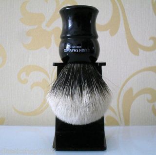 LIJUN SHAVING   Finest Badger Hair Shaving Brush Faux Ebony Handle 