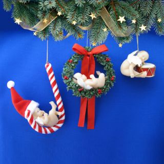 Ashton Drake Santas Little Angels Wreath Candy Cane Baby Doll 