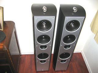 KEF XQ5 Stereo Speakers in Graphite with Reference Series 