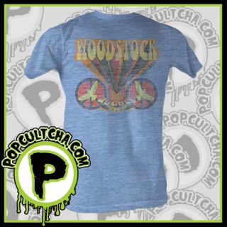 Woodstock   August 69 Powder Blue mens T Shirt American Classics