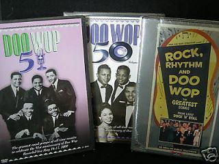 PBS SPECIAL AS SEEN ON TV   DOO WOP CONCERTS   6.5 HRS   (3) DOUBLE 