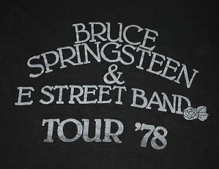 VINTAGE BRUCE SPRINGSTEEN & THE E STREET BAND TOUR 78 T  SHIRT 1978 