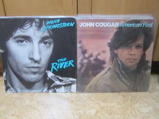 LP Lot Bruce Springsteen The River & John Cougar American Fool