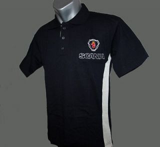 Scania t shirt with collar   new model   logos are embroidered
