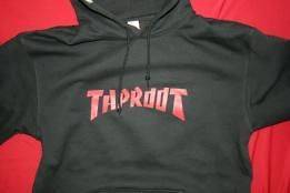 Taproot Hoodie Sweatshirt Thrasher Black Size Medium