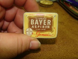 Genuine Bayer Aspirin Tin, Good Condition